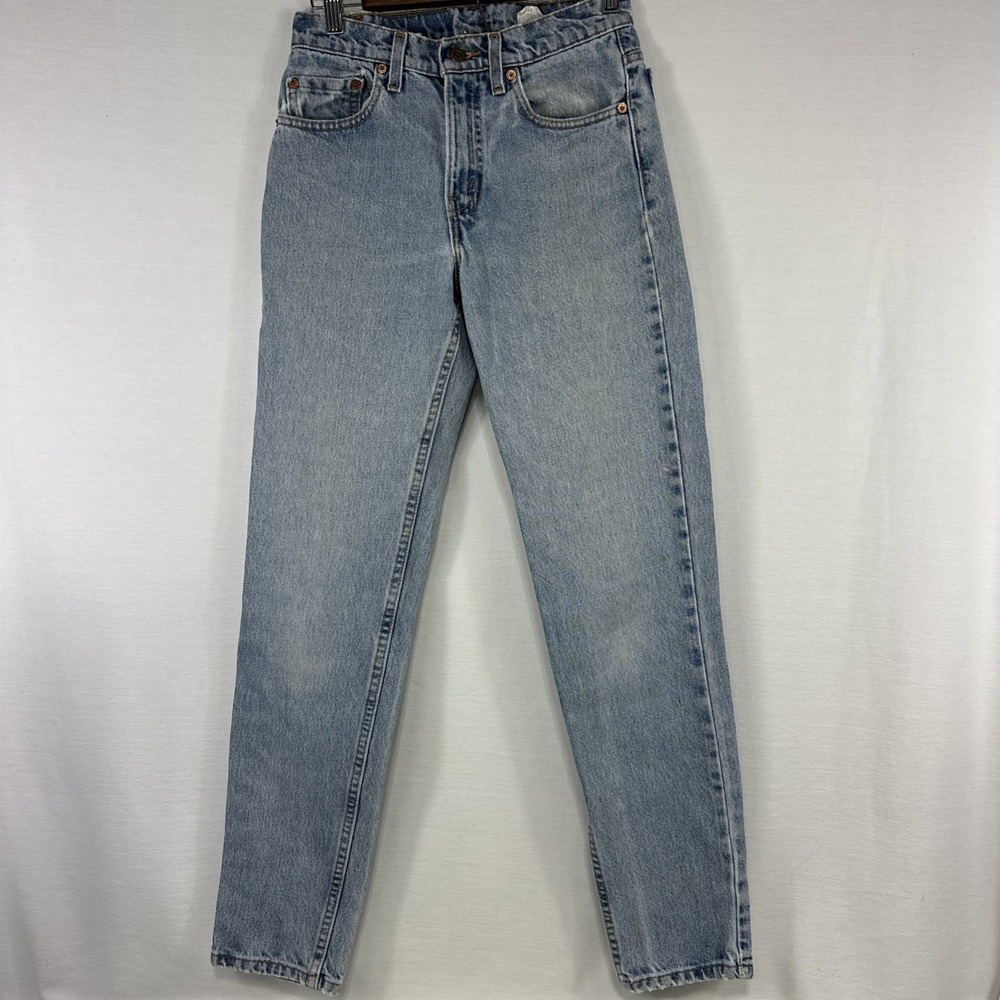Vintage Levis 512 Jeans Mens 27x31.5 Blue Denim Tapered Leg 90s Y2k Made USA - Picture 6 of 13